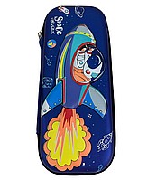 Пенал-футляр 3d LM №75540-4 (75544) "Ракета" з відворотом та кишенею