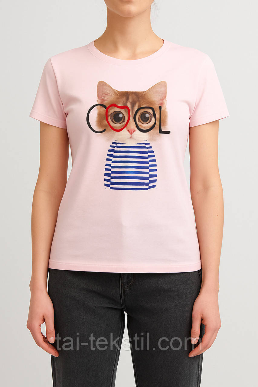 Футболка жіноча якість 100% коттон виробництво Туреччина S-M-L-XL