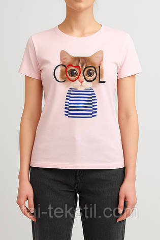 Футболка жіноча якість 100% коттон виробництво Туреччина S-M-L-XL, фото 1