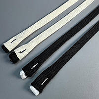 Шнурок в штаны плоский б/н 28 (уп.=100 шт. заказывайте кратно упаковкам), черный