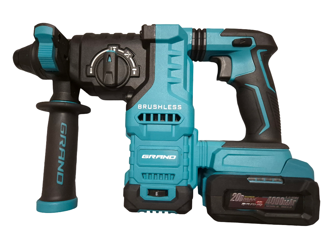 Акумуляторний перфоратор GRAND ПА-20/26 BL/HS-1, фото 1