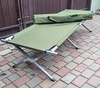 Розкладачка "Нато" армійська посилена зі сталевим каркасом і чохлом