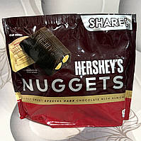 Цукерки Hershey's Nuggets чорний шоколад з мигдалем