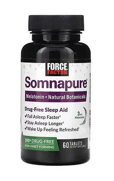 Force Factor Somnapure Melatonin + Natural Botanicals 60 Tablets Код/Артикул 1737