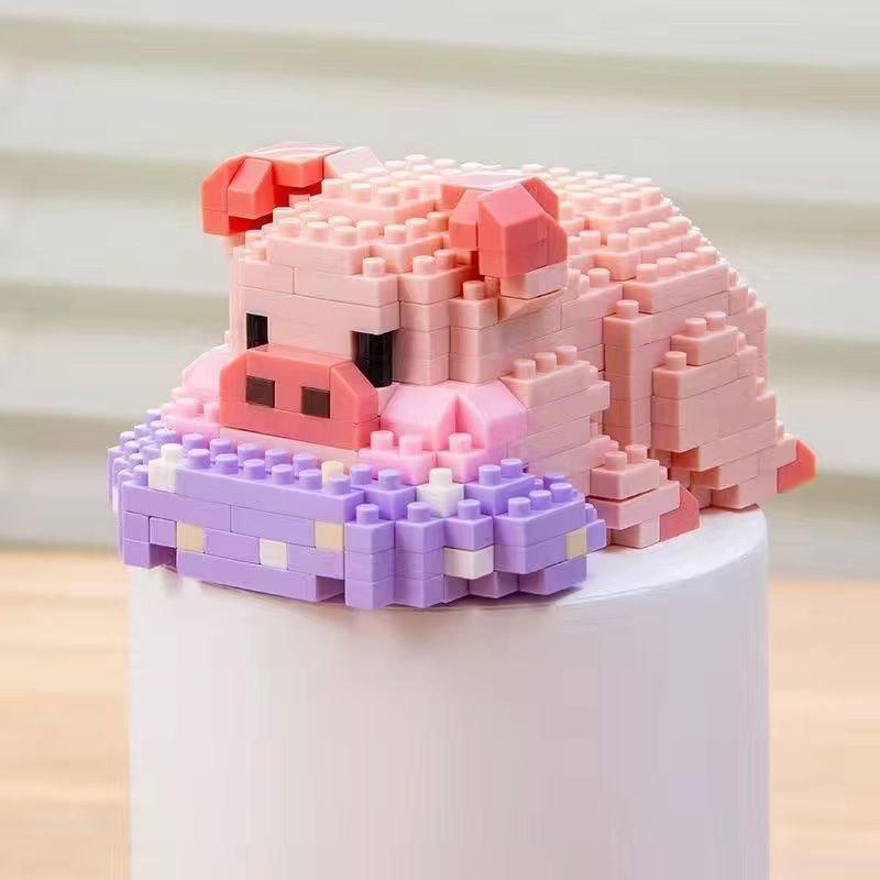 Конструктор блоковий дитячий Поросятко на подушці