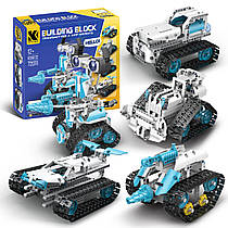 Інтерактивний STEM конструктор на радіокеруванні  науковий робот 5 в 1 на 720 деталей Білий (K96132)