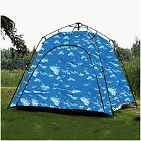 Чотиримісна палатка Wolf Leader P403 для кемпінгу з вентиляцією, 250x250 см, зелена, легка і водовідштовхувальна.