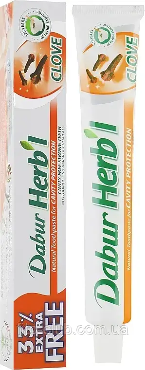 Зубна паста Dabur Herb'l Гвоздика 75+25г