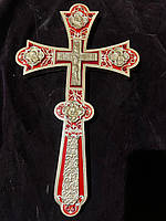 Напрестольний хрест фігурний Мальтійський із камінням