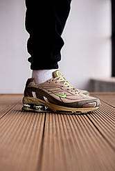 Чоловічі спортивні кросівки Supreme x Nike Shox Ride 2 SP Olive (оливкові) повсякденні стильні кроси 1498 Найк vkross