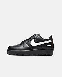 Чоловічі спортивні кросівки Nike Air Force 1 x Supreme ʼ2025 (чорні) повсякденні кросівки nkaf42 Найк vkross