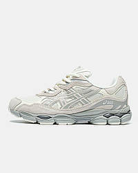 Чоловічі спортивні кросівки Asics GEL-NYC 'Cream' (бежеві) стильні повсякденні кроси Q288 Асикс vkross