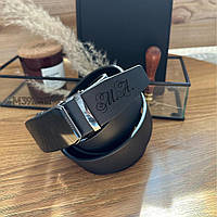 Патриотический Подарок Защитнику Украины - Ремень с Персонализированным Гравированием Мужской Черный с Автоматической Пряжкой,