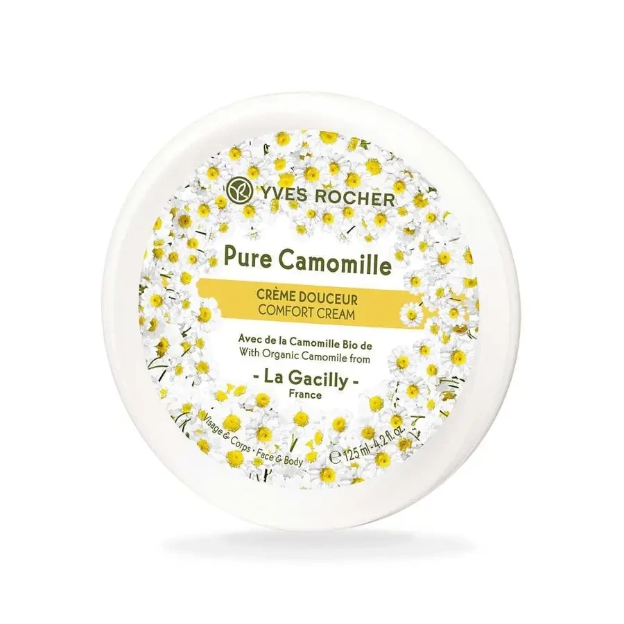 Крем для Обличчя та Тіла Ніжність Зволожує і захищає шкіру обличчя і тіла  Ив Роше, Pure Camomille Yves Rocher, 125 мл, фото 1