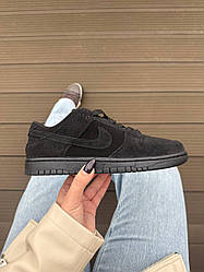 Чоловічі спортивні кросівки Nike SB DUNK BLACK (чорні) стильні повсякденні кроси Ar99697 Найк vkross
