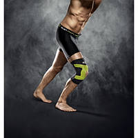 Чоловічий наколінник Select Селект компресійний чорний відкрита чашка універсальний крій