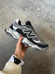 Чоловічі спортивні кросівки New Balance 9060 Black Castlerock (чорно-сірі) демісезонні кроси art1629 Нью Беленс vkross