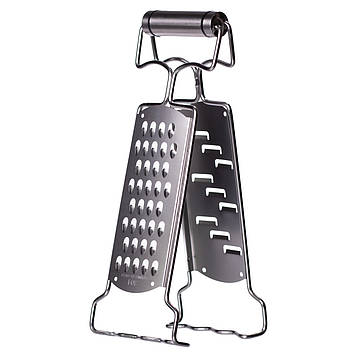 Терка кухонна з нержавіючої сталі  9×4×24 (см) ручна двостороння терка для овочів