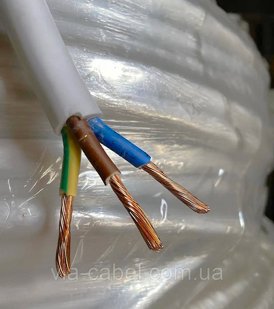 Кабель круглий ПВС 3х4 мідний силовий Одеса ГОСТ (кратно 5м), фото 1