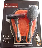 Набір для грумінгу 3 в 1 для собак і кішок AnimAll MG8603 Помаранчевий (2000981170219)