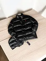 Тепла куртка Polo Ralph Lauren з вишитим логотипом Зимовий пуховик поло ральф лорен чорного кольору з капюшоном