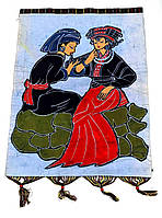 Картина батик настенная художественная декор для дома 77х58 см стильная дизайн из ткани