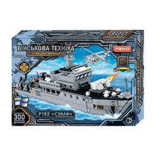 Конструктор "Військова техніка" 83539"Teko",300 деталей,патрульний катер"Суми", в коробці 42*7*30см