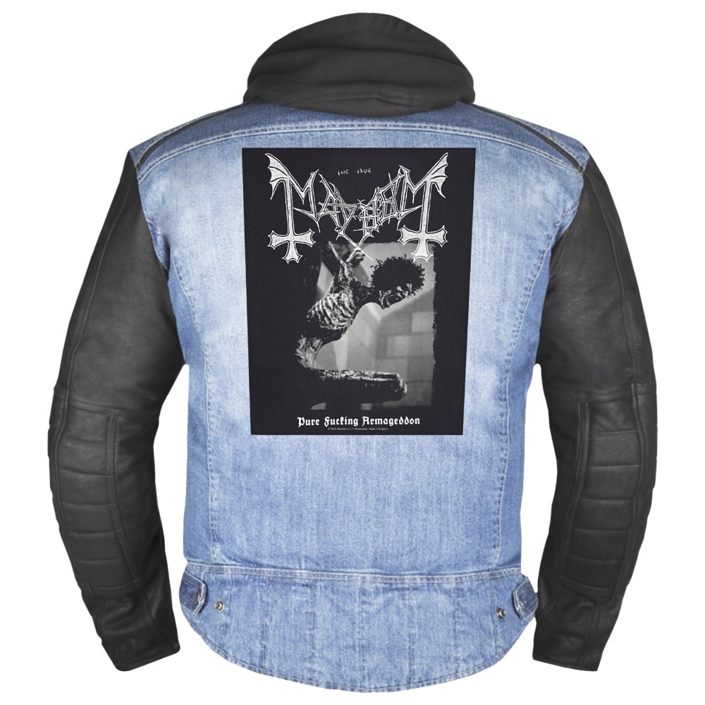 Нашивка наспинна катана MAYHEM - PURE FUCKING ARMAGEDDON (olbp-064), фото 1