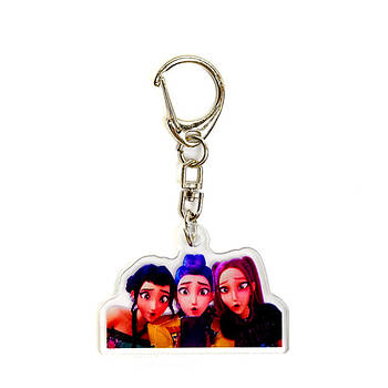 "Хантрікс (Кейпоп мисливиці на демонів / KPop Demon Hunters)" брелок акриловий двосторонній з уф-друком