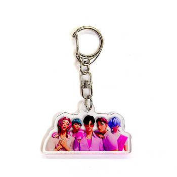 "Саджа бойз (Кейпоп мисливиці на демонів / KPop Demon Hunters)" брелок акриловий двосторонній з уф-друком