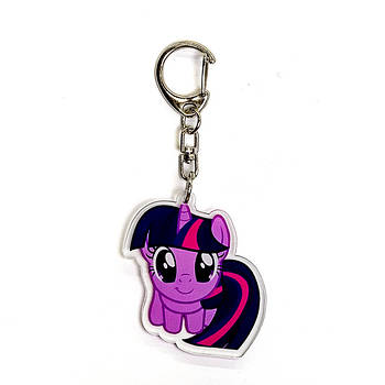 "Твайлайт Спаркл (Мій маленький поні / My Little Pony) " брелок акриловий двосторонній з уф-друком