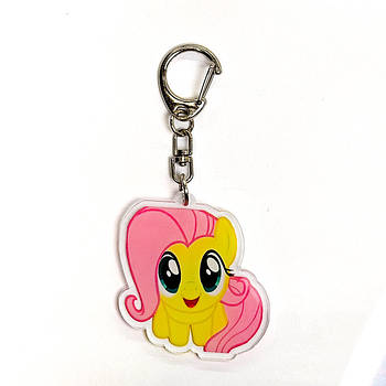 "Флаттершай (Мій маленький поні / My Little Pony) " брелок акриловий двосторонній з уф-друком