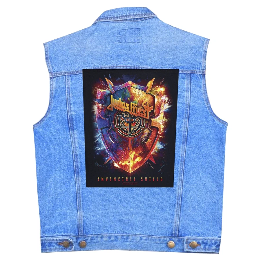 Нашивка наспинна катана JUDAS PRIEST - INVINCIBLE SHIELD (olbp-041), фото 1