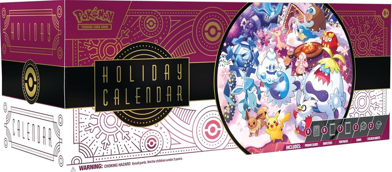 Pokémon & Santa Cruz Collection未開封　セット Купить Адвент-календарь Pokemon TCG Holiday Calendar, 1шт подарки