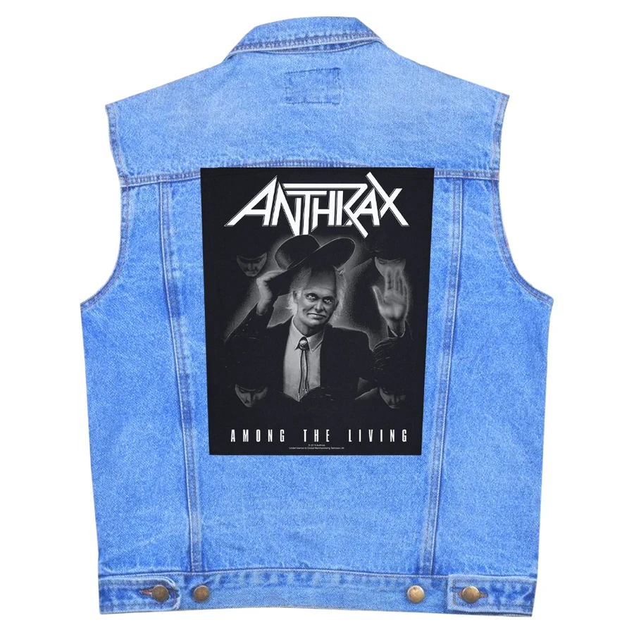 Нашивка наспинна катана ANTHRAX - AMONG THE LIVING (olbp-023), фото 1