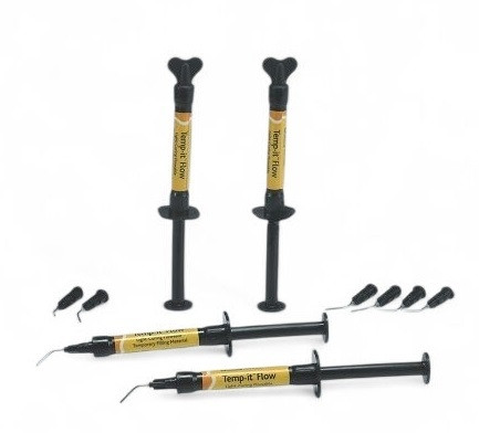 Тимчасовий пломбувальний матеріал Spident Temp it Flow LC Yellow, фото 1