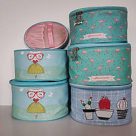 Косметичка-бочечка (2шт в комплекті) в асортименті