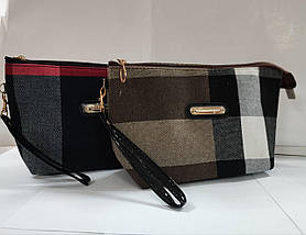 Косметичка E056 прямокутна (барбері) 24*13*8 см