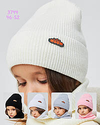Комплект зимній шапкахомут для дівчат