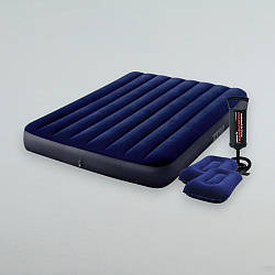 Туристичний матрац Intex 64758-2 з насосом і подушками