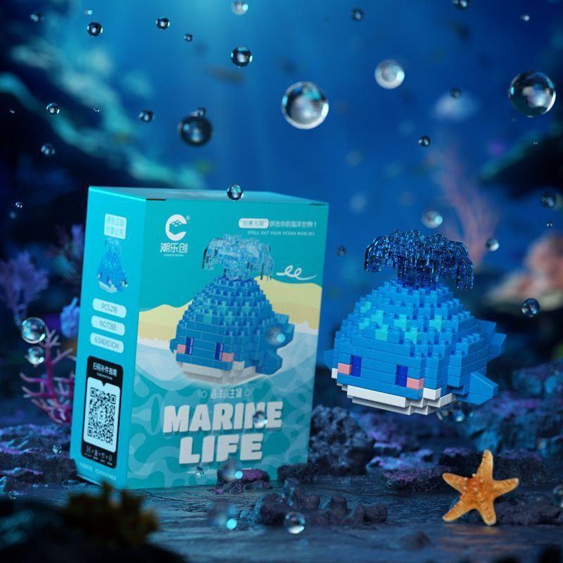 Конструктор блоковий дитячий морські жителі Кит