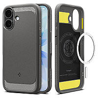 Чохол Spigen для iPhone 17 - Rugged Armor MAG, Grey (ACS10368)