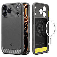 Чохол Spigen для iPhone 17 Pro Max - Rugged Armor MAG, Grey (ACS10264)