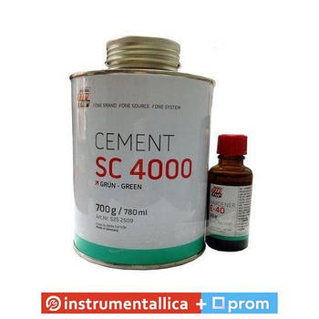 Клей SC-4000 1кг зелений + затверджувач 40 г TipTop