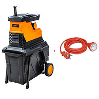 Садовий подрібнювач GTM MS2800/45 KIT + подовжувач 10 м
