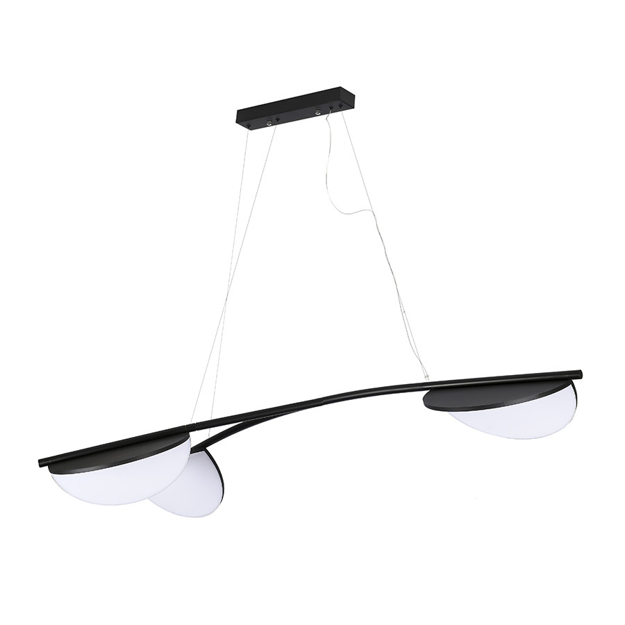 Підвісна LED люстра для спальні Levistella 30W до 8 м² колір Чорний LVS5178, фото 1