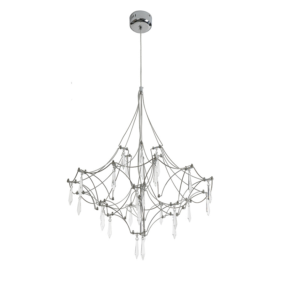 Люстра світлодіодна Levistella 25W до 8 м² колір Хром LVS5763, фото 1