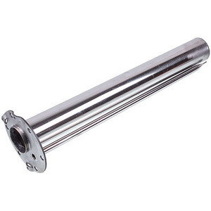 Фланець (нержав. сталь, D зовн.=120 mm, D колби=50 mm, L=450 mm) під сухий стеатитовий ТЕН для бойлера 2100 W, фото 1