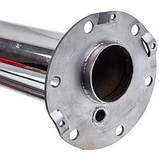 Фланець (нержав. сталь, D зовн.=120 mm, D колби=50 mm, L=450 mm) під сухий стеатитовий ТЕН для бойлера 2100 W, фото 4