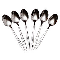 Набір чайних ложок 6 штук ложки для чаю з нержавіючої сталі 14 (см) Срібло HP-8-29